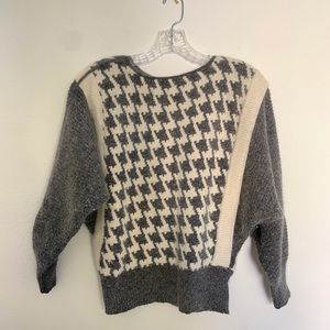 Vintage 80’s IB Diffusion Houndstooth Sweater